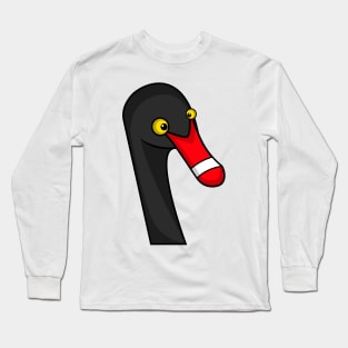 Cartoon Black Swan Long Sleeve T-Shirt